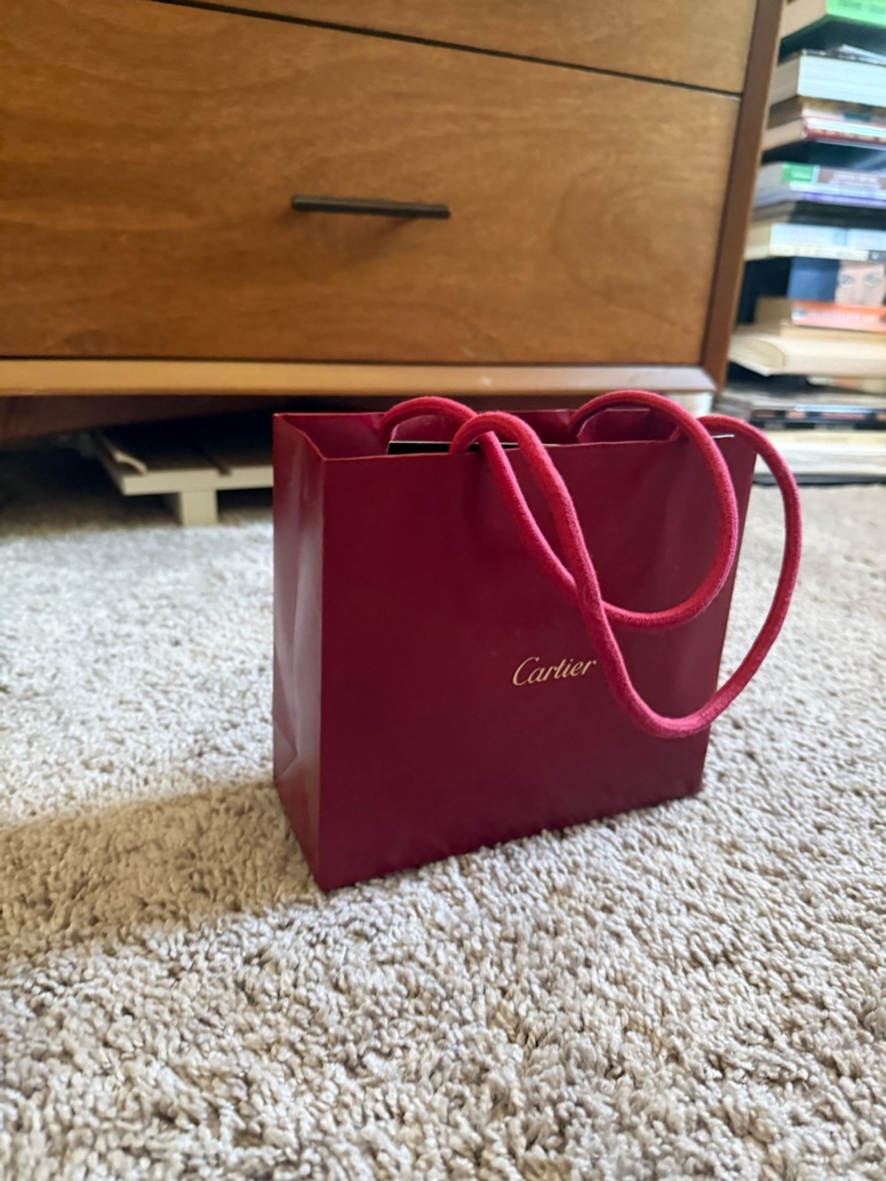 Cartier Red Small Gift Tote Bag